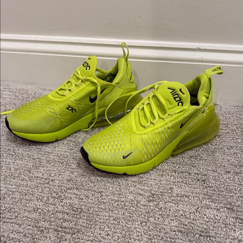 Nike Air Max 270 Neon Yellow Sneakers